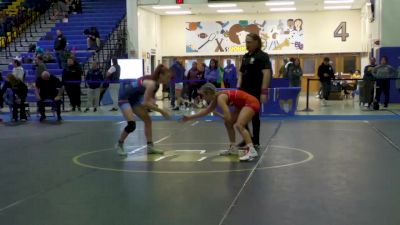 53 lbs Cons. Round 2 - Samantha Miller, Unattached vs Riley Rayome, Highlander Wrestling Club