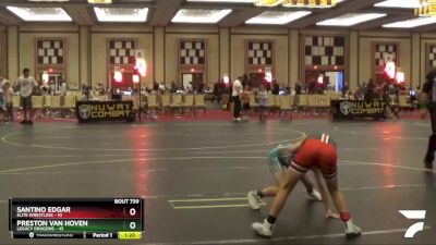 78 lbs Cons. Round 4 - Santino Edgar, Elite Wrestling vs Preston Van Hoven, Legacy Dragons