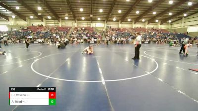 150 lbs Quarterfinal - Jordan Coxson, Champions Wrestling Club vs Ashtin Reed, Fremont Wrestling Club