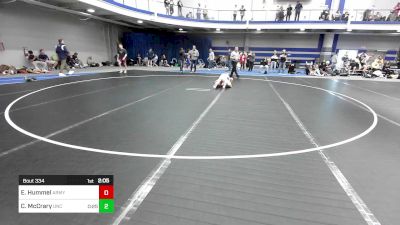 141 lbs Consi Of 32 #2 - Eddie Hummel, Army-West Point vs Caden McCrary, North Carolina