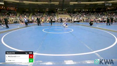 73 lbs Round Of 16 - Lucas McDonald, Deer Creek Wrestling Club vs Cohen Ivie, Ponca City Wrestling