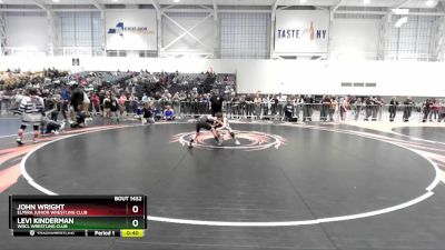 66 lbs Cons. Round 3 - Levi Kinderman, WRCL Wrestling Club vs John Wright, Elmira Junior Wrestling Club