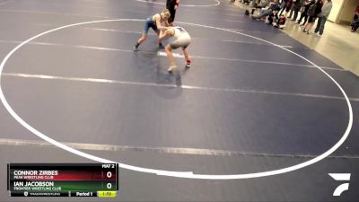 119 lbs Cons. Semi - Connor Zirbes, Peak Wrestling Club vs Ian Jacobson, Frontier Wrestling Club