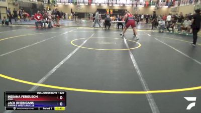 220 lbs Champ. Round 1 - Indiana Ferguson, Iowa vs Jack Rheingans, Dubuque Wrestling Club