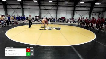 285 lbs Semifinal - Michael Alfonso, Rhode Island College vs Darby McLaughlin, Western New England