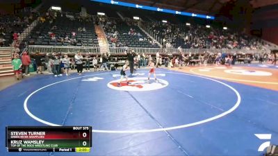 59 lbs Cons. Round 2 - Steven Turner, Green River Grapplers vs Kruz Wamsley, Top Of The Rock Wrestling Club