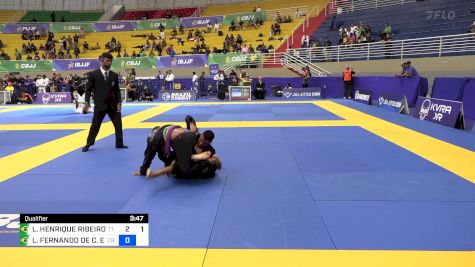 LUIZ HENRIQUE RIBEIRO DA SILVA vs LUIS FERNANDO DE C. E MOURA 2024 Brasileiro Jiu-Jitsu IBJJF