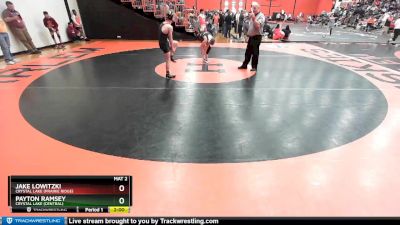 106 lbs Cons. Round 4 - Jake Lowitzki, Crystal Lake (PRAIRIE RIDGE) vs Payton Ramsey, Crystal Lake (CENTRAL)