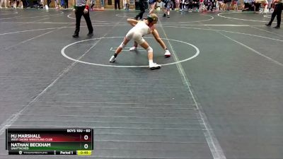 60 lbs Quarterfinal - Mj Marshall, West Shore Wrestling Club vs Nathan Beckham, Unattached