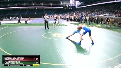 D1-120 lbs 5th Place Match - Nathan Walkowiak, Detroit Catholic Central HS vs Mack Moscovic, Detroit Catholic Central HS