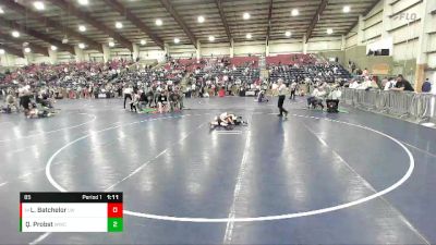 85 lbs Semifinal - Logan Batchelor, Lionheart Wrestling vs Quade Probst, Wasatch Wrestling Club