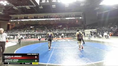 132 lbs Cons. Round 5 - Ahmaad Lewis, Franklin (Elk Grove) vs Nicholas Jimenez, Roseville