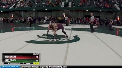 125 lbs Champ. Round 1 - Joey Prata, Oklahoma vs Sean Spidle, Central Michigan