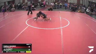 50 lbs Quarterfinals (8 Team) - Camila Ramirez, Untouchables vs AJ Puckett, Alpha Elite