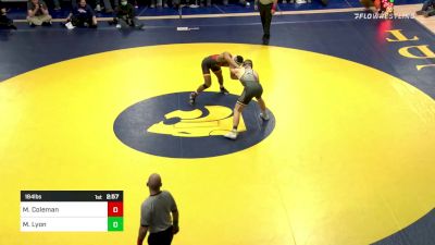 184 lbs Max Lyon, Purdue vs Marcus Coleman, Iowa State