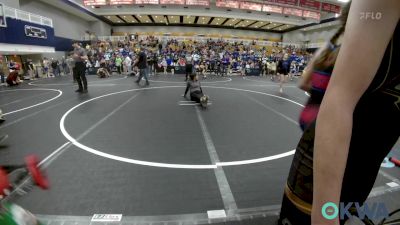 75 lbs Rr Rnd 2 - Madisson Lopez, Clinton Youth Wrestling vs Emersyn Rylant, Norman Grappling Club