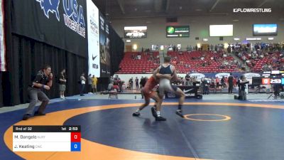 70 kg Rnd Of 32 - Mike Dangelo, NJRTC vs Jake Keating, Cavalier Wrestling Club