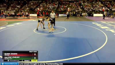 Cons. Round 2 - Quinn Zegers, Milford vs Dalton Lovejoy, Central City