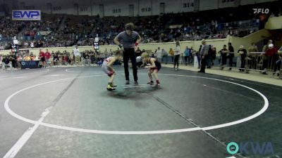 55 lbs Round Of 32 - Dwaine Goldsberry, Weatherford Youth Wrestling vs Maddox Harris, Oklahoma Wrestling Academy