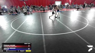 100 lbs Cons. Semi - Teghan Moore, LaCrosse Area Wrestlers vs Westin Ingham, Wisconsin