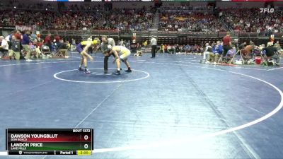 1A-132 lbs Quarterfinal - Landon Price, Lake Mills vs Dawson Youngblut, Don Bosco