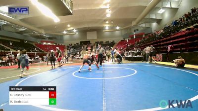 67 lbs 3rd Place - Creek Cassity, Barnsdall Youth Wrestling vs Karter Beals, Clay Co Wrestling Club