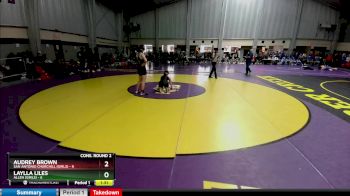 132 lbs 2nd Wrestleback And Semi-finals(16 Team) - Laylla Liles, Allen (Girls) vs Audrey Brown, San Antonio Churchill (Girls)