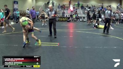 53 lbs Semis & 1st Wrestleback (8 Team) - Lachlan Chandler, Belding Orange vs Maurice Simmons, Ragin Raisins WC