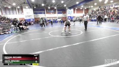 138 lbs Champ. Round 2 - Nikita Sipachev, Laguna Hills vs Michael Riccardi, Portola