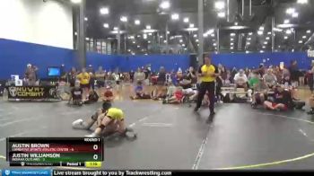 100 lbs Round 1 (6 Team) - Justin Williamson, Indiana Outlaws vs Austin Brown, Combative Sports Athletic Center