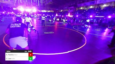 50 lbs Round Of 16 - Kristian Alvarado, Kalispell WC vs Tripp Dias, Shootbox WC