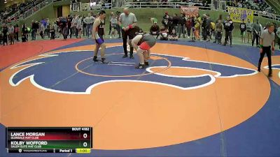 250 lbs Semifinal - Kolby Wofford, Salem Elite Mat Club vs Lance Morgan, Glendale Mat Club