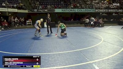 136 lbs Champ. Round 1 - Taylor Graveman, North Central (IL) vs Maura White, York College