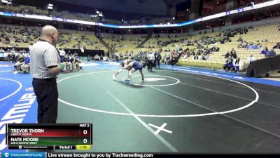 190 Class 4 lbs Champ. Round 1 - Trevor Thorn, Liberty North vs Nate Moore, Lee`s Summit West