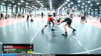 115 lbs Rd# 10- 4:00pm Saturday Final Pool - Tommy Gorski, Westshore D.S. vs Eli Edfors, Nebraska Elite