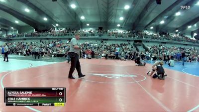 115 lbs Cons. Round 2 - Alyssa Salemie, Terminator Wrestling Academy-AAA  vs Cole Hamrick, Versailles Wrestling Club-A