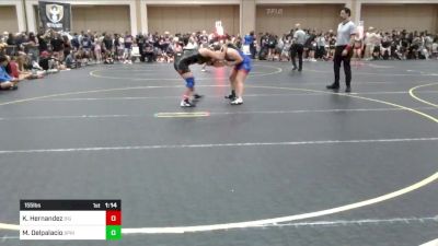 155 lbs Round Of 16 - Khendra Hernandez, Big Dog Ranch vs Maria Delpalacio, Spring Hills WC