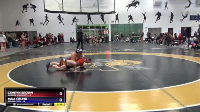 143.0 Round 3 (16 Team) - Camryn Brown, Gannon University vs Maia Crumb, Indiana Tech