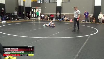 65 lbs Round 1 - Hadlee Worrell, Big Game Wrestling Club vs Magdalen Rauenhorst, Minnesota