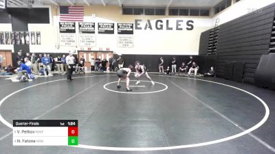 138 lbs Quarterfinal - Victor Petkov, Ridgefield vs Nick Fatone, Norwalk