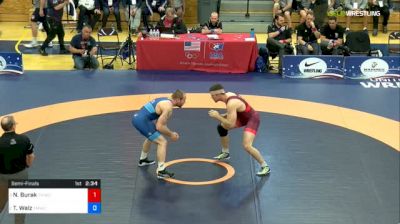 97 kg Semifinal - Nathan Burak, Titan Mercury Wrestling Club vs Ty Walz, Titan Mercury Wrestling Club