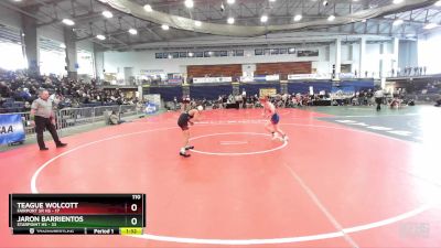 110 lbs Round 3 (3 Team) - Teague Wolcott, Fairport Sr HS vs Jaron Barrientos, Starpoint HS