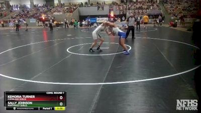Girls 132 lbs Cons. Round 1 - Kemoria Turner, Cleveland (Girls) vs Sally Johnson, Northwest (Girls)