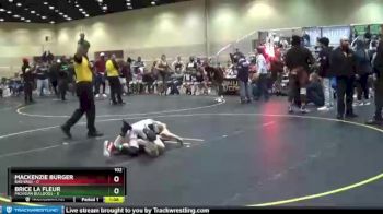 102 lbs Round 6 (8 Team) - Mackenzie Burger, Bad Bass vs Brice La Fleur, Michigan Bulldogs