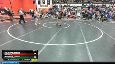 195 lbs Quarterfinal - Matthew Janiak, Plainfield (SOUTH) vs Cole Matulenko, LIBERTYVILLE