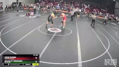 4A 285 lbs Semifinal - John Burke, Midland Valley vs Bradley Denmark, Bluffton