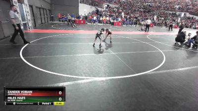 66 lbs Quarterfinal - Miles Maes, De Pere Youth vs Zander Vobian, Janesville Pythons WC