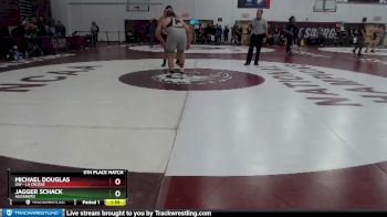 285 lbs 5th Place Match - Michael Douglas, UW - La Crosse vs Jagger Schack, Augsburg