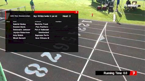 Youth Boys' 100m Hurdles, Prelims 2 - Age 14