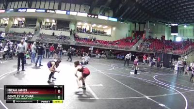 100 lbs 2nd Place Match - Micah James, Siouxland Wrestling Academy vs Bentley Kuchar, Battle Creek Brave Elite